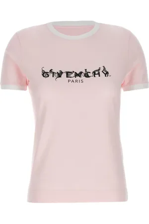 Givenchy Tops, Dames, Roze, S, Katoen, Ringer T-shirt