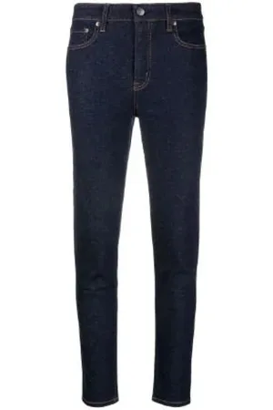 Ralph Lauren Jeans, Dames, Blauw, XS, Katoen, High-Rise Skinny Ankle Jeans