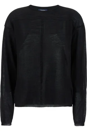 Rick Owens Truien, Dames, Zwart, L, Crewneck Pullover
