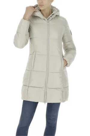 save the duck Mantels, Dames, , L, Polyester, Gewatteerde Jas met Capuchon