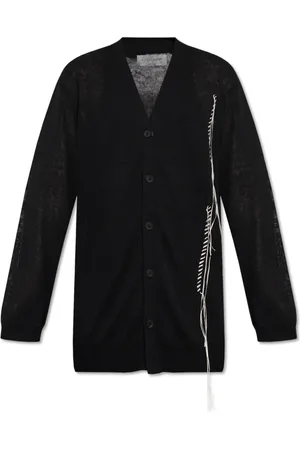 Y-3 Truien, Heren, Zwart, L, Polyester, Vest met franjes