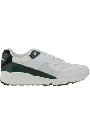 Saint Laurent Schoenen, Heren, Wit, 43 1/2 EU, Leer, Monogram Heel Leather Sneakers