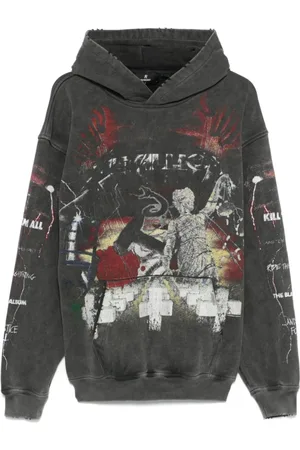 Represent Sweatshirts & Hoodies, Heren, Grijs, L, Katoen, Master Of Puppets Hoodie