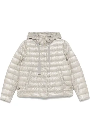 HERNO Jassen, Dames, Grijs, L, Nylon, Winterjas