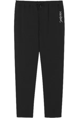 Saint Laurent Broeken, Heren, Zwart, L, Katoen, Comfortabele joggingbroek voor casual gebruik