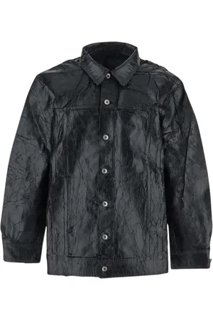 Rick Owens Jassen, Heren, Zwart, M, Katoen, Jumbo Worker Jacket