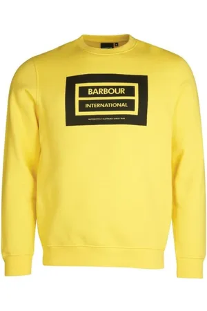 Barbour Sweatshirts & Hoodies, Heren, Geel, L, Katoen, Legacy Logo Sweatshirt