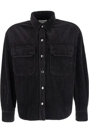 AGOLDE Blouses & Shirts, Dames, Zwart, S, Denim, Zwart Denim Jeans Shirt met Zakken