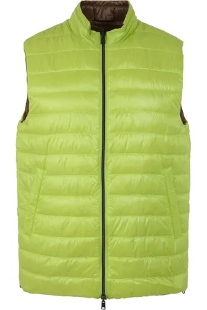 HERNO Jassen, Heren, Groen, M, Nylon, Ultralichte Reversible Gilet