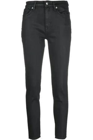 Ralph Lauren Jeans, Dames, Zwart, L, Denim, High Skinny Denim Jeans