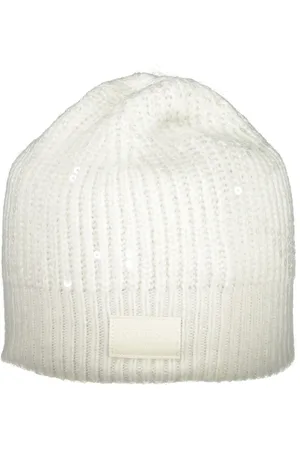 Guess Accessoires, Dames, Wit, ONE Size, Sequin Logo Beanie