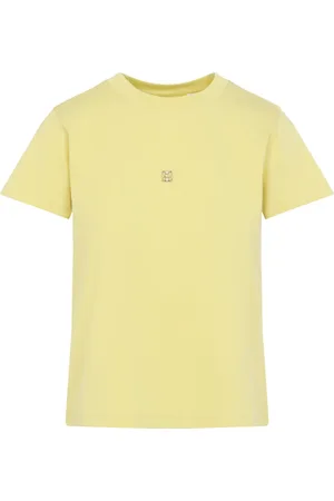 Givenchy Tops, Dames, Geel, M, Katoen, Bow Back Tee
