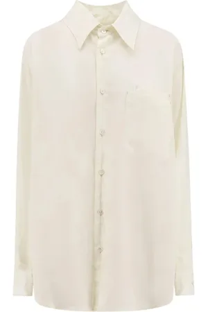 LEMAIRE Blouses & Shirts, Dames, Wit, M, Elegante witte longsleeve top