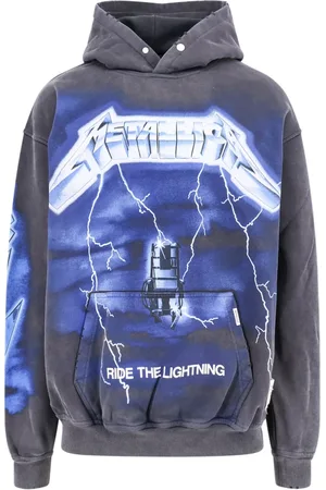 Represent Sweatshirts & Hoodies, Heren, Veelkleurig, M, Katoen, Metallica Cotton Print Hooded Sweatshirt