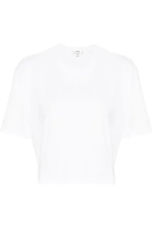 AGOLDE Tops, Dames, Wit, S, Katoen, Anya Tee