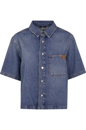 haikure Blouses & Shirts, Dames, Blauw, XS, Denim, Olive Denim Overhemd