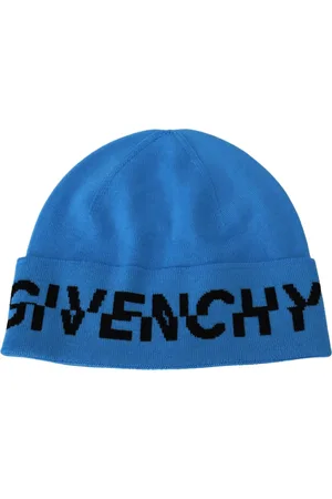 Givenchy Accessoires, unisex, Blauw, ONE Size, Wol, Blauwe wollen unisex wintermuts