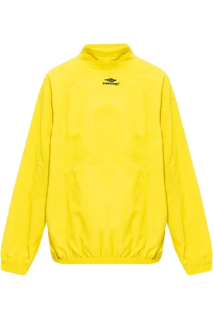Balenciaga Sweatshirts & Hoodies, Heren, Geel, M, Polyester, Track Jacket