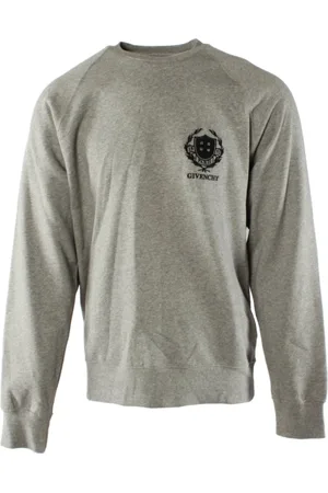 Givenchy Sweatshirts & Hoodies, Heren, Grijs, L, Katoen, Slim Fit Sweater