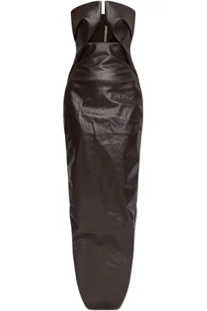 Rick Owens Kleedjes, Dames, Bruin, S, Prong Gown