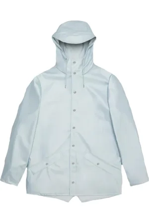 Rains Jassen, unisex, Blauw, L, Contemporaine en Functionele Regenjas