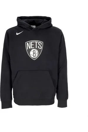 Nike Sweatshirts & Hoodies, Heren, Zwart, S, Katoen, Brooklyn Nets Club Hoodie