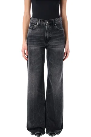 haikure Jeans, Dames, Zwart, W27, Katoen, Flared Jeans