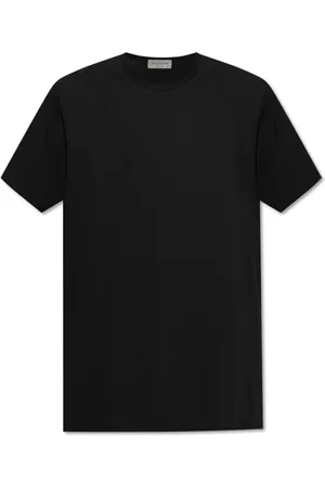 Y-3 Tops, Heren, Zwart, L, Katoen, Katoenen T-shirt met print