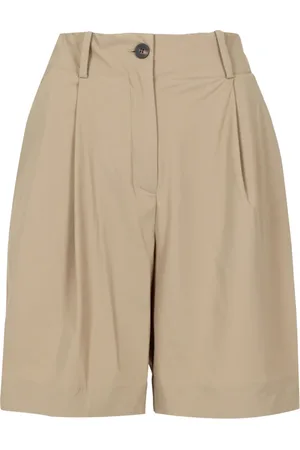 RRD Korte broeken, Dames, Bruin, M, High Waist Shorts met Zakken