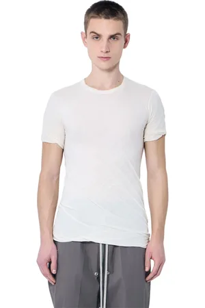 Rick Owens Tops, Heren, , S, Katoen, Double-Layered Katoenen T-Shirt