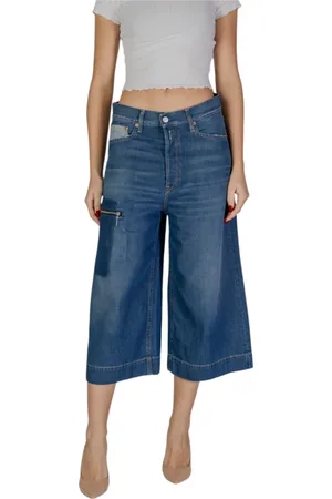 Replay Jeans, Dames, Blauw, W28, Katoen, Cropped Jeans