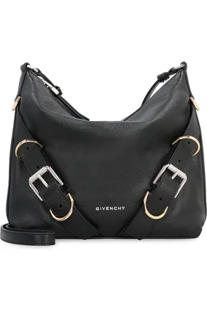 Givenchy Tassen, Dames, Zwart, ONE Size, Katoen, Voyou Leather Crossbody Bag