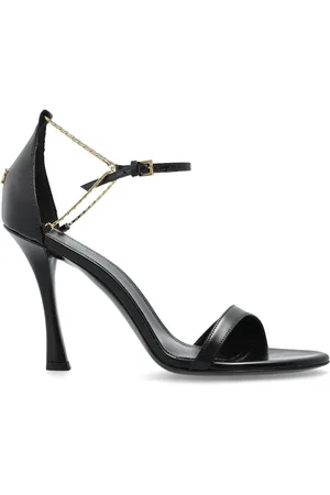 Givenchy Schoenen, Dames, Zwart, 38 EU, Leer, 4G Liquid sandalen met hak van leer