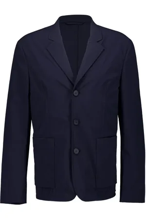 Givenchy Jassen, Heren, Blauw, M, Travel Stretch Jasje