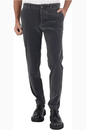 RRD Broeken, Heren, Grijs, M, Velvet Broek met Rechte Pijp