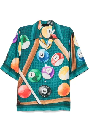 AMIRI Overhemden, Heren, Veelkleurig, S, Short Sleeve Shirt