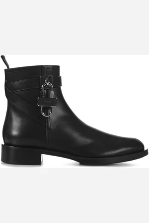 Givenchy Schoenen, Dames, Zwart, 36 EU, Leer, Padlock Laarzen