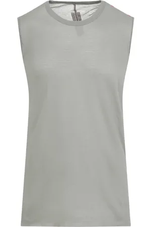 Rick Owens Tops, Heren, Grijs, S, Katoen, Ru 01E5151.Uc T-Shirt