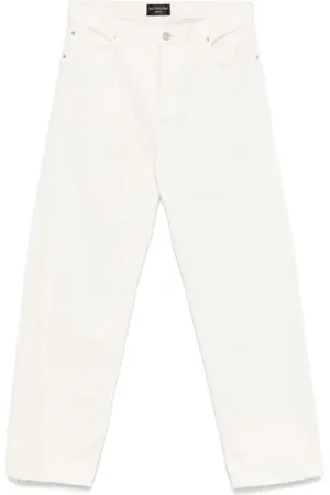 Balenciaga Jeans, Dames, Wit, S, Denim, Relaxed Fit Denim Jeans