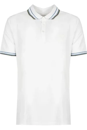 Guess Tops, Heren, Wit, S, Katoen, Fitted Polo Shirt