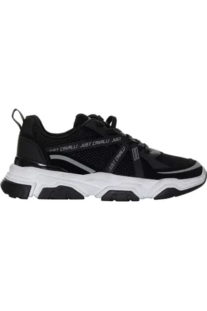 Roberto Cavalli Schoenen, Heren, Zwart, 44 EU, Sneakers