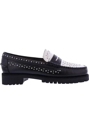 SEBAGO Schoenen, Dames, Zwart, 37 EU, Leer, Dames Dan Studs Loafer