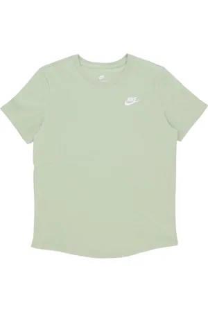 Nike Tops, Dames, Groen, L, Katoen, Sportswear Club T-shirt