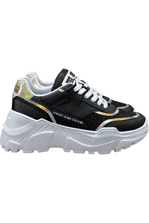 VERSACE Schoenen, Dames, Zwart, 38 EU, Sneakers