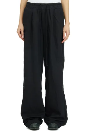 THOM KROM Broeken, Dames, Zwart, XS, Linnen, Wijde Linnen Broek