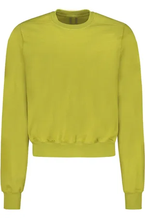 Rick Owens Sweatshirts & Hoodies, Heren, Groen, XL, Katoen, Katoenen Sweatshirt