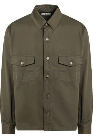 Saint Laurent Overhemden, Heren, Groen, L, Lange mouwen overhemd