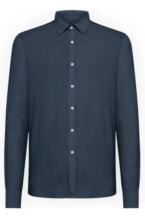 RRD Overhemden, Heren, Blauw, M, Katoen, Jaquard Open Oxford Shirt