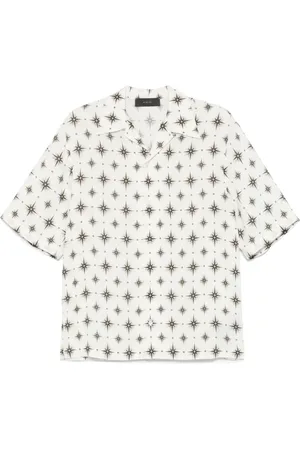 AMIRI Overhemden, Heren, Wit, L, Micro Starburst Overhemd