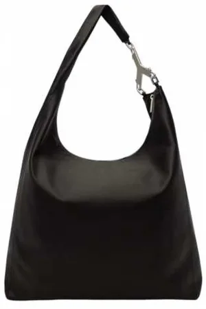 Rick Owens Tassen, Dames, Zwart, ONE Size, Leer, Cerberus Tas